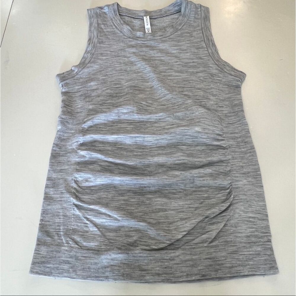 Athleta Womens Wool Blend Seamless Foresthill Ascent Tank Top Heather Gray Small
